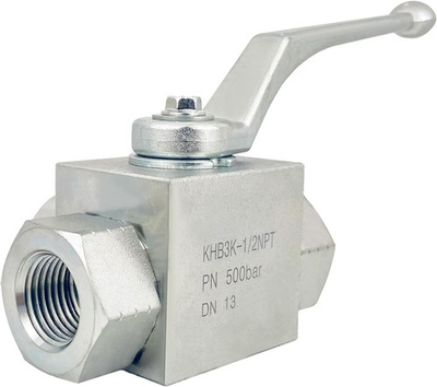 #ad 7250 PSI High Pressure Shut Off 3 Way Hydraulic Ball Valve KHB 1 2quot; NPT $32.29