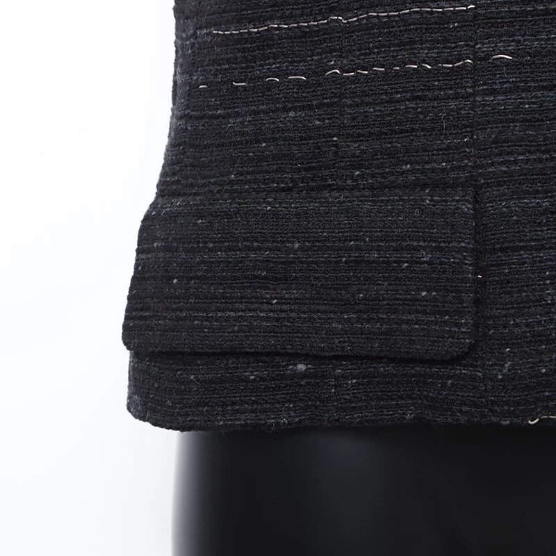 Giacca sartoriale in tweed CHANEL 99A taglia 42 nera WS8235