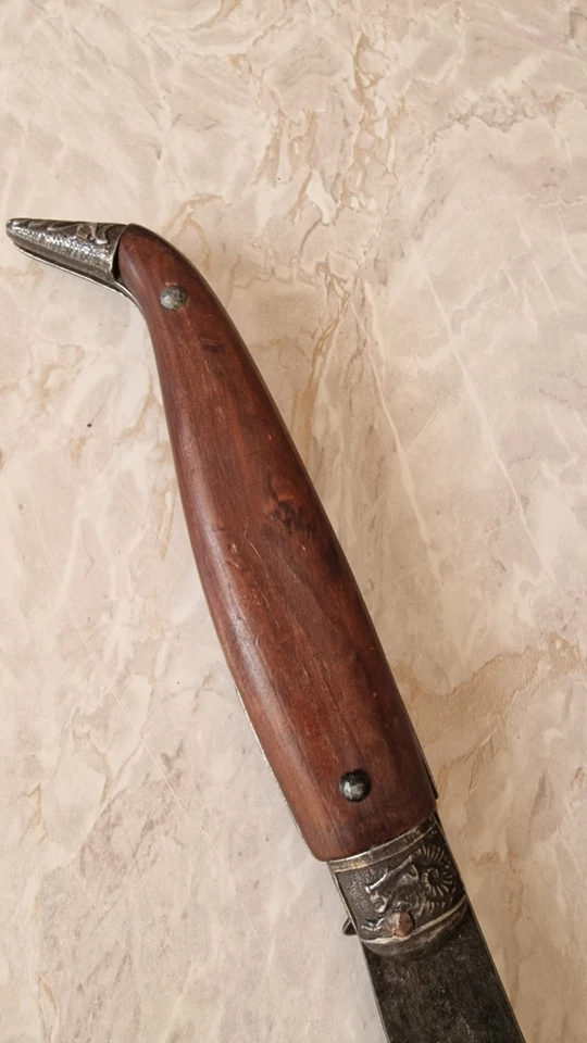 Vintage Klappmesser Jagdmesser mit Hirschmotiv – Dekoratives  – Vitrinenobjekt - Bild 3 von 4