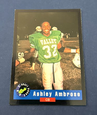1992 Classic Draft Picks Football Ashley Ambrose Rookie Card #29 Set Break NM. rookie card picture