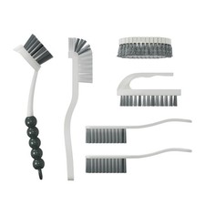 Set of 6 cleaning brushes, kitchen and bathroom brush set, household use