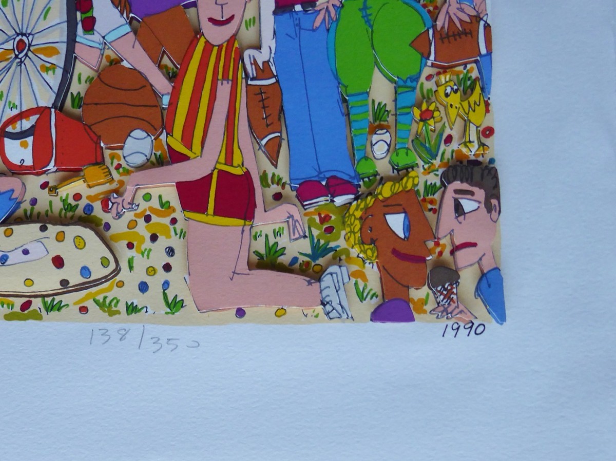 JAMES RIZZI A LOT OF FUN FOR CITY KIDS 1990 Hand Signed 3D