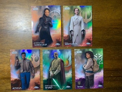 Star Wars CHROME 5 Cards /99 FENNEC SHAND MON MOTMA FINN WIM KELLERAN BEQ