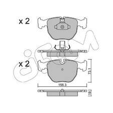 Satz Bremsbeläge Bremsklötze vorne für BMW X5 E53 | 23961811