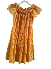 Trina Turk Mango Tango Margery Woman’s Size Small Dress Eyelet Off The Shoulder