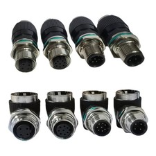 12mm 8Pin A type to RJ45 Adapter 4Pin D-Code to Cat6Adapter for Data