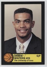 1990-91 University of Iowa Schedule Cards James Winters 0q3