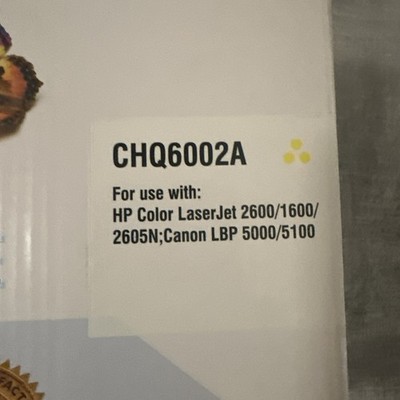 NEW Premium Compatible Laser Toner Cartridge  CHQ6002A Yellow NIB