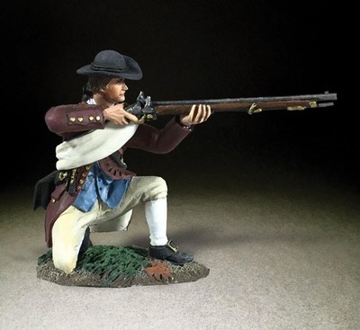 16071 - Colonial Militia Kneeling Firing No.3 - Clash of Empires - W. Britain