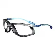 3M 10078371118720 Virtua CSS Protective Eyewear with Foam Gasket, Clear/Blue