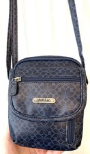 MultiSac Navy Blue Patterned Everest Mini Crossbody Bag With Adjustable Strap
