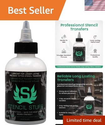 Professional 4oz Tattoo Stencil Gel   Clean Transfers, Water Resistant Formula