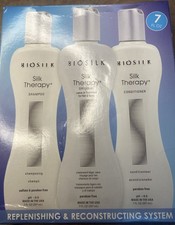 Biosilk Silk Therapy Replenishing Reconstructing System 3-Piece Set 7 fl oz