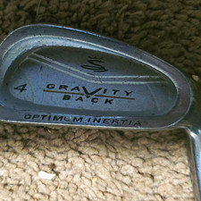Cobra Gravity Back Optimum Inertia 4-Iron RH Stiff Steel Shaft 24 Loft