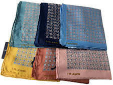 New! TM Lewin silk Royal Ascot 'Stirrup Link' pocket square ? 6 colour choices