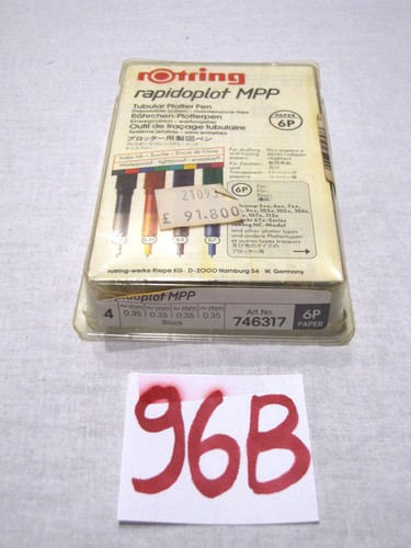 Rotring rapidoplot MPP penna plotter tubolare paper 6P nero 0,35 mm art 746317 - Imagen 9 de 22