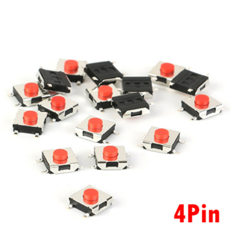 Tactile Switch Assortment - 25 Different Buttons with 10 Pieces of Each - The Pi Hut