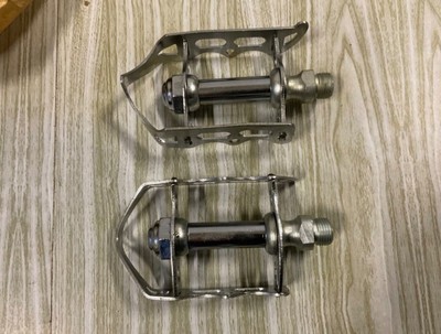 Pédales Sheffield Sprint-673 – Acier – Pour Vélo De Course – Vintage – Très Bon état