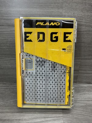 Plano EDGE 3700 Hook Utility Box, Clear/Yellow, Tackle Storage