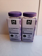 2× Member's Mark Elderberry Gummies with Vitamins A, C, D, E, Zinc,150 Count9/26