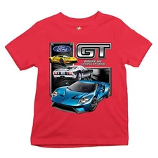 Ford GT American Horse Power Youth T-shirt Sports Race Car Licensed Kids