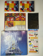 Disney Scrapbooking Lot 3 Albums Memory Kits  Stickers  Done With One Mickey