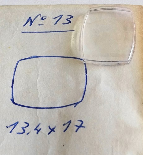 Verre Montre Rectangle 24 X 17 Mm Robur - Remplacement Verre De Montre