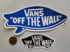 VANS surf snowboard skateboard BMX promo 2 sticker set Flawless NEW old stock