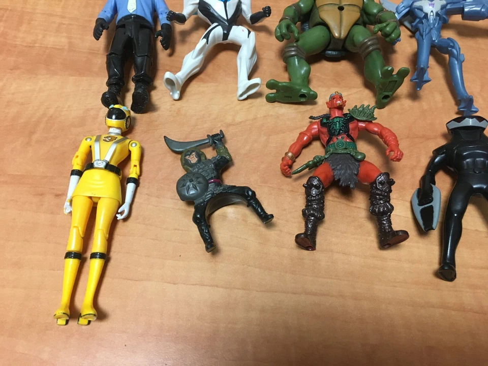 Lote de 10 Figuras de Acción Surtidas 3.5" TMNT Superman Power Rangers Foto 4 de 4