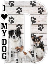 I Love My Dog Fridge Magnet