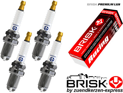 BRISK Premium Racing AOR12LGS 1514 Zündkerzen, 4 Stück by Zuendkerzen-Express