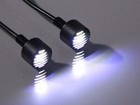 Motorcycle Daytime Running Lights Marker 12V LED Auxiliary Super Bright PAIR