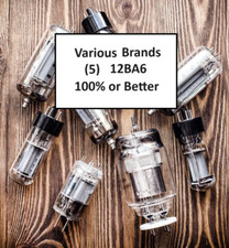  5 pack RCA - 12BA6 - Vacuum Tube Measured