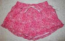 NWT Boutique Lauren James Woman's Pink Malibu Printed Lined Beach Shorts Medium