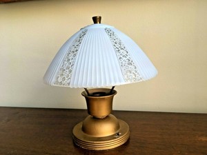 Antique 1930 S Embossed Blue Glass Art Deco Ceiling Light Fixture