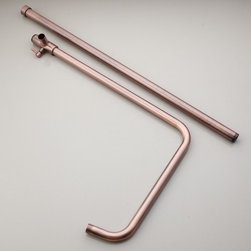 New Luxury 8" Antique Copper Bathroom Shower Head Set Tub Sink Faucet Mixer Taps - Picture 7 of 10