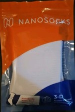 NanoSocks Nano Socks 3D Compression White Size 2 NANOMX-BK-2 New Sealed