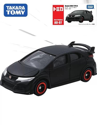 Tomy Tomica Asia Original AO-07 Honda CIVIC TYPE R Black Model Toy Car Limited - Picture 2 of 4