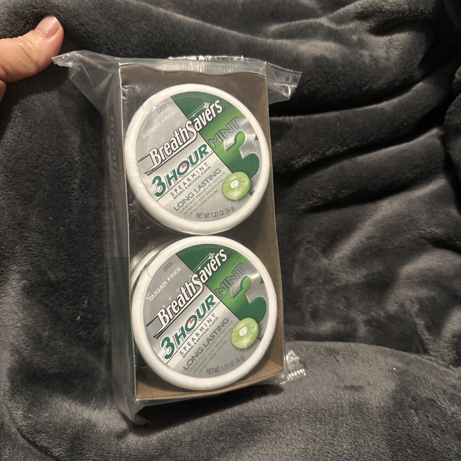 BREATH SAVERS 3HOUR SPEARMINT Sugar Free Mints Made with Neutrazin 1.