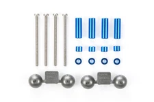 Tamiya 94753 1/32 Mini 4WD JR Aluminum Spacer Set Blue (12mm/3mm/1.5mm-4pcs)