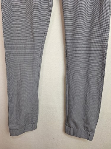 Boohooman Mens Dogtooth Tapered Cuffed Jogger Black Size XS New - Picture 4 of 12
