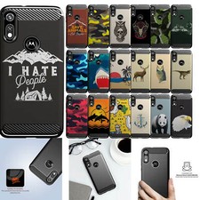 Case For Moto E 2020 /Moto E7 Flex TPU Fiber SET5 Matte Black Flexible