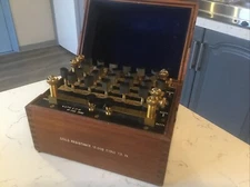 A RARE ANTIQUE EDWARDIAN,WHEATSTONE BRIDGE (ELECTRICAL RESISTANCE MEASURE ).1940