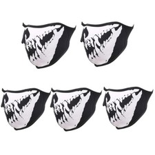 1/5/10 Pack Motorcycle Half Face Skull Mask Sports Riding Outdoor Cover Bandana