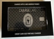 AquaVault Ultra-Thin Credit Card Sized Portable Charger 2300mAh Power Bank