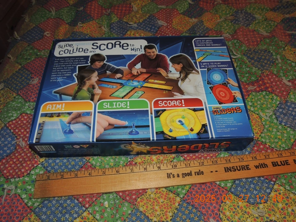 Parker Brothers Sorry Sliders The Aim Slide & Score Missing one yellow slider pa - Image 3 of 3