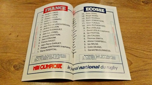 France v Scotland Rugby Union Programmes 1959 - 2015 - Picture 20 of 40