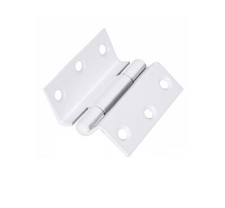 PAIR OF WHITE STORM PROOF HINGES FOR WINDOW SHUTTERS HEAVY DUTY 63MM 2.5"