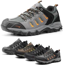 Men's Waterproof Hiking Shoes Low-Top Outdoor Trailing Trekking Camping Walking