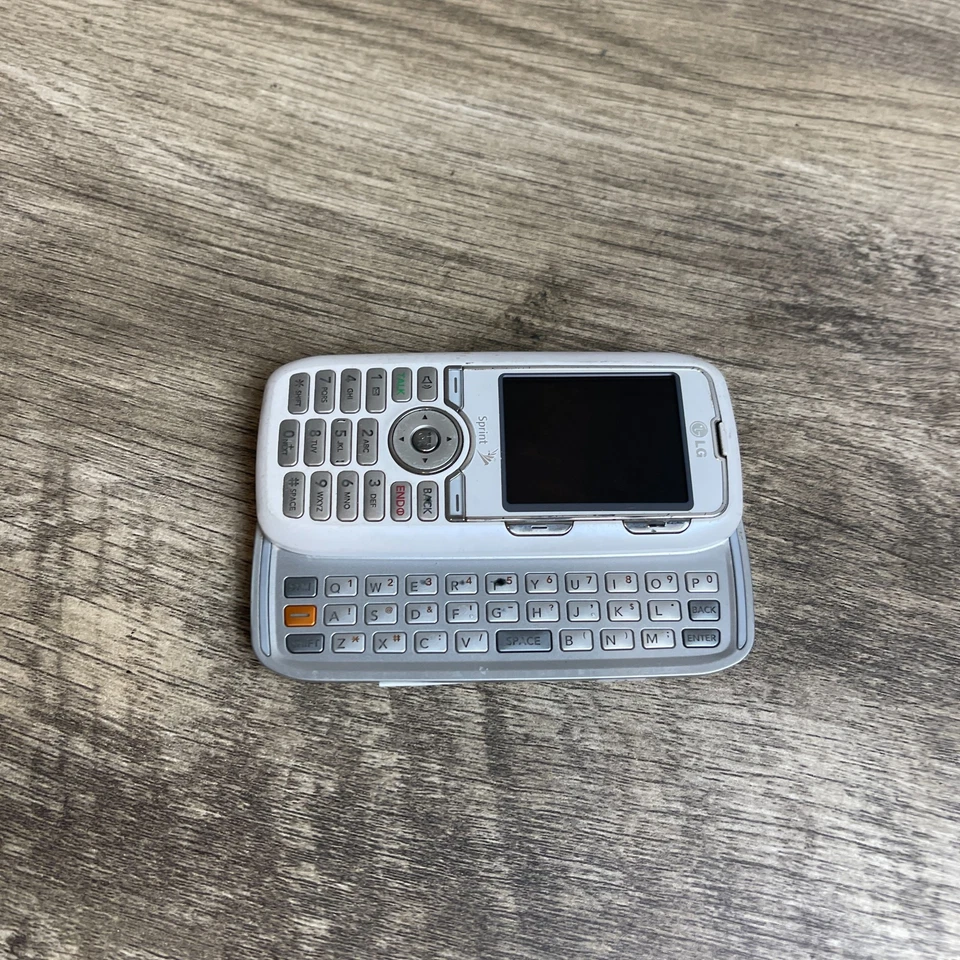 Teléfono Móvil LG Rumour LX260 Blanco Sprint Pantalla TFT QWERTY Teclado Deslizante Foto 4 de 4